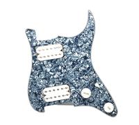Pickguard Plaque Pour Guitare éLectrique Pickguard for guitare électrique, avec deux Humbuckers noirs, assemblage de plaques à gratter précâblées(Color12)