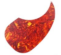 Pickguard pour guitare acoustique de 101,6 à 104,1 cm, en forme de goutte d'eau, protège contre les rayures (tortue rouge)