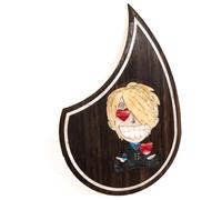 Pickguard pour guitare acoustique Martin OM18V - Plaque à gratter en palissandre avec incrustation d'ormeau, dos autocollant 3M, choisissez parmi 18 motifs uniques (#07)