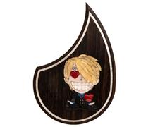 Pickguard pour guitare acoustique Martin OM18V - Plaque à gratter en palissandre avec incrustation d'ormeau, dos autocollant 3M, choisissez parmi 18 motifs uniques (#05)