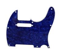 Pickguard pour guitare acoustique pour TL, plaque de protection anti-rayures en PVC durable pour guitare électrique, beau motif, installation facile avec vis, compatible avec (GQ231 Bleu Perle)