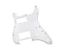 Pickguard Pour Guitare Électrique Pickguard Pour Guitare Électrique HH Accessoire Décoratif Instrument De Musique En PVC À Trois Couches(White)