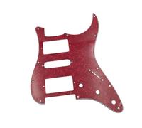 Pickguard Pour Guitare Électrique Pickguard Pour Guitare Électrique HSH Dessus Coloré En Perle Avec Couverture En PVC À Trois Couches Décoration(Red Pearl)