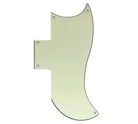 Pickguard Pour Guitare Électrique Pickguard Pour Guitare Électrique Standard SG 5 Trous Demi Visage(3ply Green)