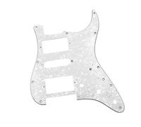 Pickguard Pour Guitare Électrique Pickguard Standard Pour Guitare Électrique HSH Dessus Coloré Perle Avec Décoration De Couverture En PVC À Trois Couches(White Pearl)