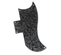 Pickguard Pour Guitare Électrique Standard SG 5 Trous Demi Visage(4ply Black)