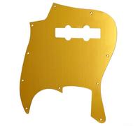 Pickguard pour Jazz Bass avec 10 trous, conçu pour résister aux rayures et facile à installer pour les modèles standard (doré)