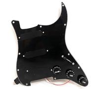 Pickguard pré-câblé avec micros actifs SSS pour guitare Fender ST sans bruit à haut rendement avec interrupteur 5 voies 1V2T, kit de mise à niveau de guitare électrique, noir