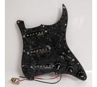 Pickguard pré-câblé pour guitare Fender ST pré-câblé SSS compatible avec les micros Wilkinson Alnico 5 à bobine simple, kit de mise à niveau de guitare électrique de style ST (#3)