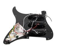 Pickguard pré-câblé pour guitare Fender Stratocaster SSS - Pièces de rechange - Noir