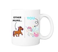 Pickhut Mug humoristique en céramique avec licorne 325 ml pour la fête des mères ou un anniversaire, cadeau amusant pour maman ou fête des mères de la part de fils, fille, meilleure mère, maman