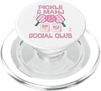 Pickle and Mahj Mahjong et Club Social de Pickleball mah Jong PopSockets PopGrip pour MagSafe