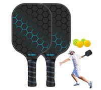 Pickle Ball - Paire de raquettes en graphite, raquettes légères | Poignées rembourrées avec finition texturée et superficielle, design de contrôle équilibré pour s'entraîner à des services ou