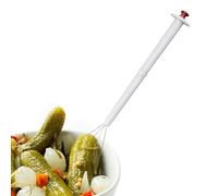 Pickle Grabber Tool - PVC Material 20cm Size, Pot Food Fork, 4 griffes Design | Versatile Tiny Object Picker, Kitchen Accessory Tool For Pickles, Peppers, Condiments, Restaurants, Hôtels
