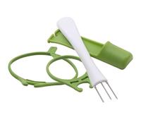 Pickle Jar Fork Pic à sans mesure avec support sûr, réutilisable et facile à utiliser | Fourchette en acier inoxydable pour , poivrons, aliments fermentés et bocaux de rangement de