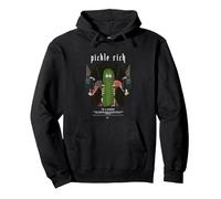 Pickle Rick Je suis Un Scientifique Rick et Morty Merch Sweat à Capuche, Unisexe pour Adultes, Noir, XXL