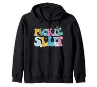 Pickle Slut Funny Who Loves Pickles Funny Rude Humor Flowers Sweat à Capuche