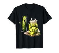 Pickle Surprise Un Concombre et Un Pot de cornichons tranchés drôle T-Shirt