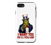 Pickle USA Funny Vintage Juillet 4th Independence Day Vétéran Coque pour iPhone SE (2020) / 7/8