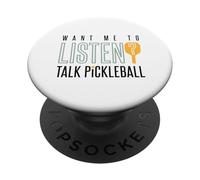 Pickleball Amusant Always Talking About Pickleball PopSockets PopGrip Adhésif