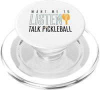 Pickleball Amusant Always Talking About Pickleball PopSockets PopGrip pour MagSafe