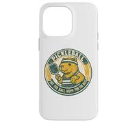 Pickleball Amusant Hit The Ball Hope for The Best Capybara Coque pour iPhone 14 Pro Max