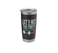 Pickleball amusant Let's Get the Party Started 0-0-2 Gobelet isotherme en acier inoxydable double paroi