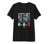 Pickleball Amusant Let's Get The Party Started 0-0-2 T-Shirt Haut de Gamme