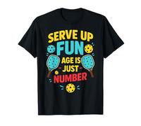 Pickleball Amusant Servant l'âge Amusant est Juste Un Nombre T-Shirt