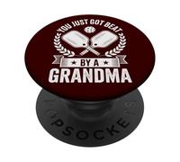 Pickleball Amusant You Just Got Beat by A Grandma Senior Dink PopSockets PopGrip Adhésif