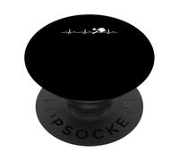 Pickleball Battement de cœur Amusant Joueur de Pickleball PopSockets PopGrip Adhésif