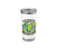 Pickleball Blessure Survivor Groovy Pickle Sports Gobelet isotherme en acier inoxydable double paroi