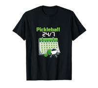 Pickleball Calendrier rétro 24h/24, 7j/7 T-Shirt