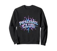 Pickleball Club Lettre à Bulles chromée rétro Y2K Sweatshirt