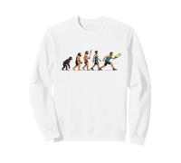 Pickleball Evolution Funny Paddle Sport Humour Sweatshirt