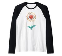 Pickleball Flower - Bloom and Play Manche Raglan