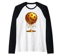Pickleball Golden Drip Pickleball Cool Esthétique Sports Pickler Manche Raglan