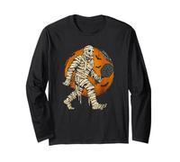Pickleball Halloween Spooky Paddle and Pumpkin Vibes Manche Longue