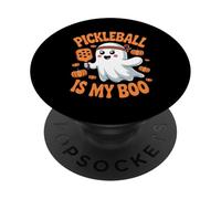 Pickleball is My Boo Ghost Halloween Fun PopSockets PopGrip Adhésif