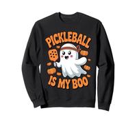 Pickleball is My Boo Ghost Halloween Fun Sweatshirt