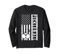 Pickleball is My Therpy Drapeau américain for Pickle Ball Manche Longue
