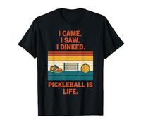 Pickleball Je suis Venu, J'Ai vu, J'Ai bu Pickleball, C'est Un Joueur de Vie T-Shirt