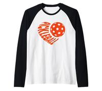 Pickleball Love Heart, Happy Valentine's Day Men Women Manche Raglan
