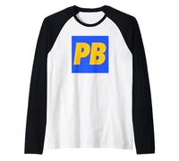Pickleball PB Funny Player Dink Shot Art Vintage Manche Raglan