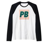 Pickleball PB Funny Player Dink Shot Art Vintage Manche Raglan
