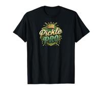 Pickleball Pickle Pro Crown Shield Champion Design T-Shirt