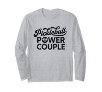 Pickleball Power Couple Funny Pickleball Partner Humour Manche Longue