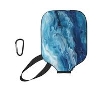 Pickleball Racket Cover Vague Marine Abstraite (2) Pickleball Paddle Cover | Neoprene léger pickleball Paddle Cover Pour Protection contre les rayures Terrain de tennis Entraînement