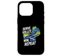 Pickleball Serve Volley Win Repeat Paddle Ball Player Coque pour iPhone 16 Pro