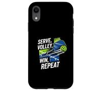 Pickleball Serve Volley Win Repeat Paddle Ball Player Coque pour iPhone XR